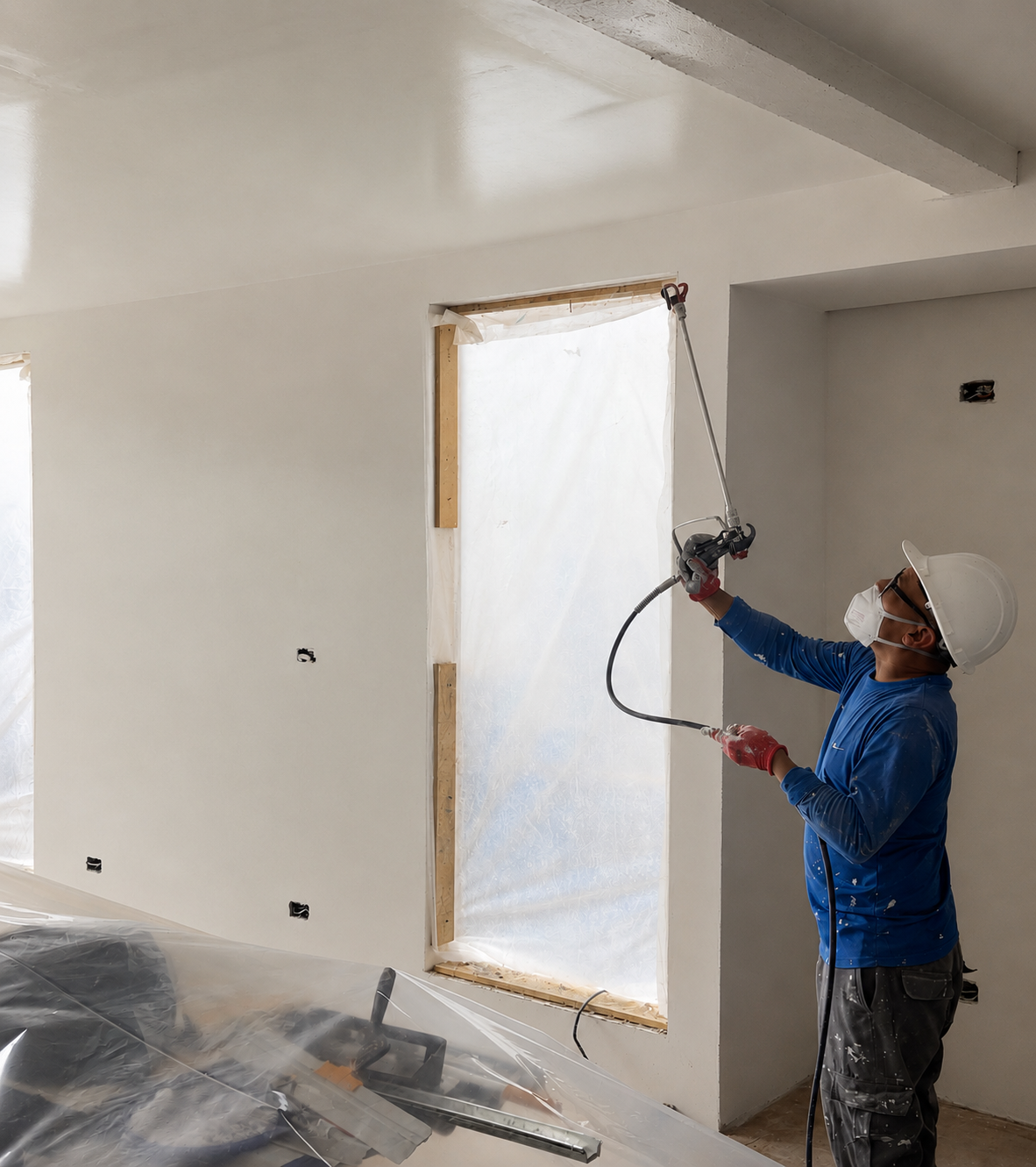 Equipo de CPC Pintores Contratistas trabajando en un proyecto